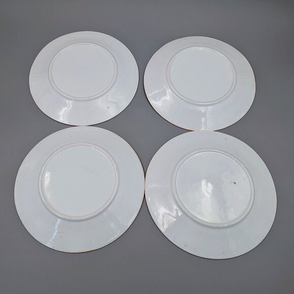 1950s Vintage Dusty Rose Floral Plate Set with Matching Serving Platter - Picture 7 of 9